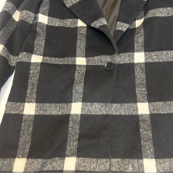 Finders Keepers Revolve Windowpane Plaid Women's Large Black And White Jacket - Picture 2 of 13